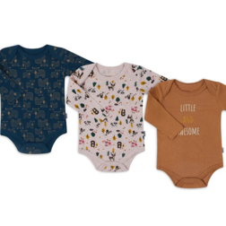 Infancie Baby Boys 3-Pack Long Sleeves Bodysuits Multicolor IT4079