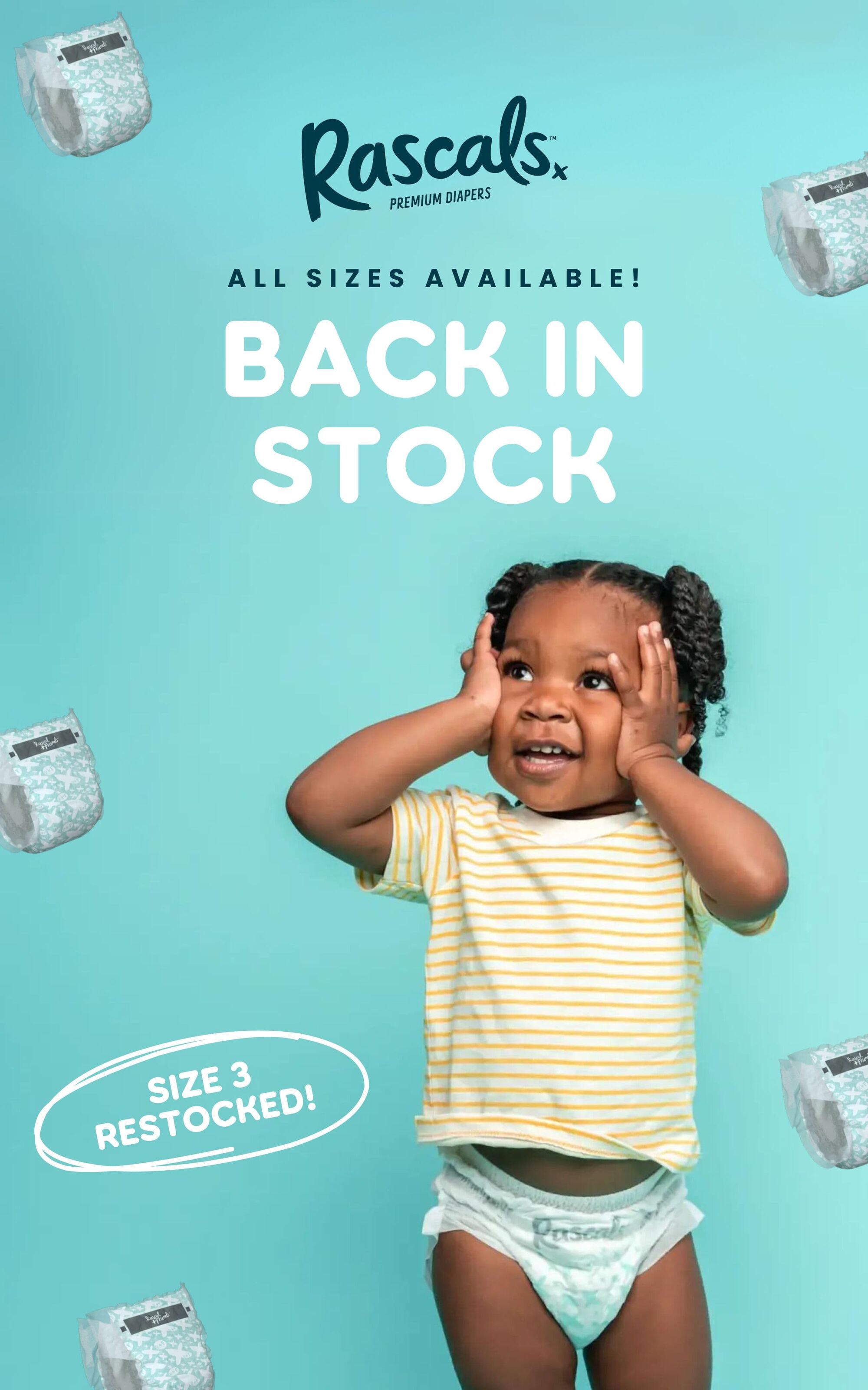 Rascals Diapers Back in Stock