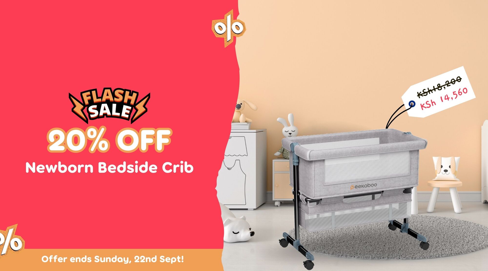 Flash Sale Bedside Crib